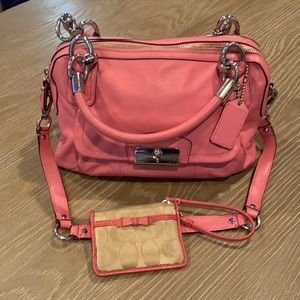 Coach purse and wristlet